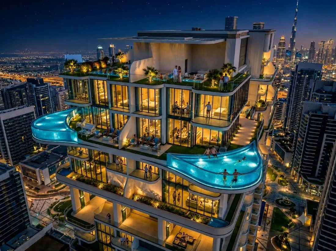 5 Bed Private Villa Above Dubai With Rooftop And Glass Pool With A Bentley Bentayga | Cash Discount